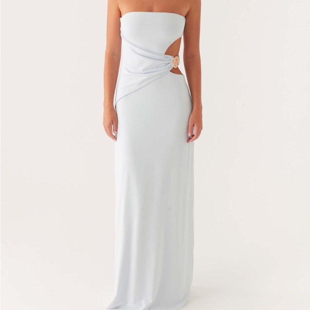 Peppermayo Anetta Maxi Dress Pale Blue - Picture 2 of 4